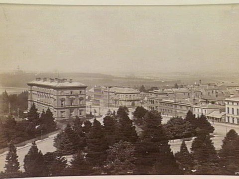 Treasury building, Spring and Collins Streets, East Melbourne, c. 1880