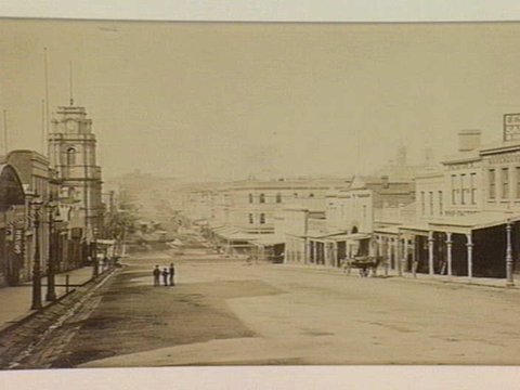 View of southside of Bourke Street West, Melbourne, c. 1875