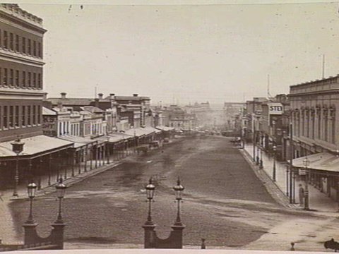 Bourke Street East, Melbourne, c. 1880