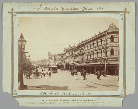 Bourke Street looking east, c. 1890