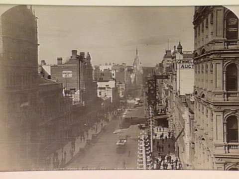 Panoramic view of Collins Street, from Queen Street, [Melbourne, Vic.], c. 1890
