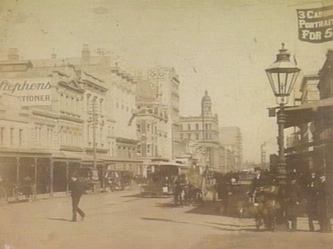 Elizabeth Street, Melbourne, looking south from Bourke Street, c. 1890