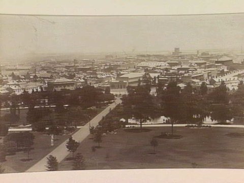 Melbourne from the Exhibition Buildings, 1883