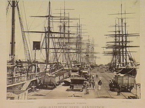 THE RAILWAY PIER, SANDRIDGE, c. 1880