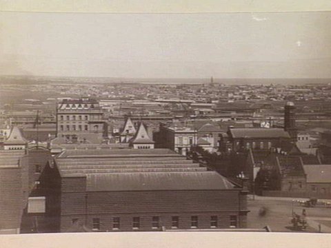South Melbourne, elevated view, 1865–95