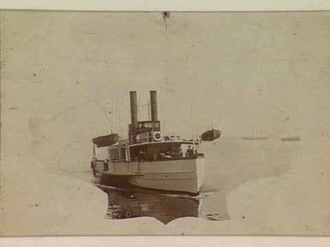 Paddle steamer, "Gem" between Port Melbourne and Williamstown, Age 43 years, 1900