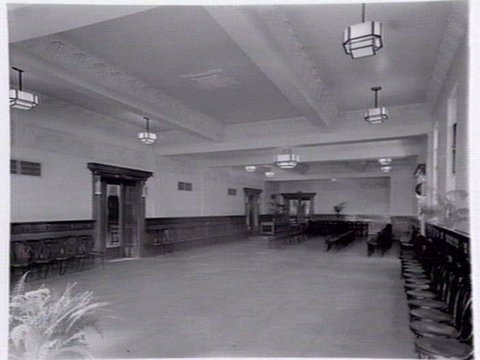 Interior views of Richmond Town Hall, 1936