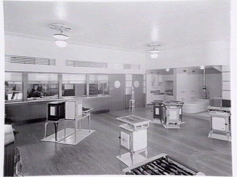 Interior of the Metropolitan Gas Company showroom at Prahran, 1936