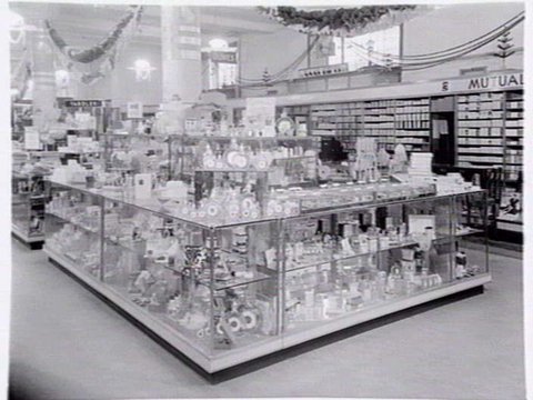 Perfume counter, Mutual Store, Flinders Street, 1938–40