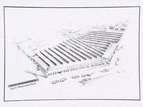Architects drawing; HQ for Radio Corporation, South Melbourne, c. 1940