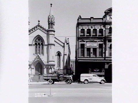 Church of Christ and Manchester Unity Oddfellows Hall, 339 Swanston Street, Melbourne, c. 1940