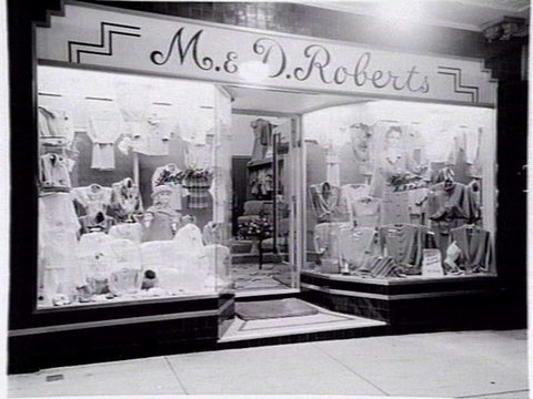 M. and D. Roberts Baby and Knitwear, 227 Toorak Road, Camberwell - shopfront, c. 1940