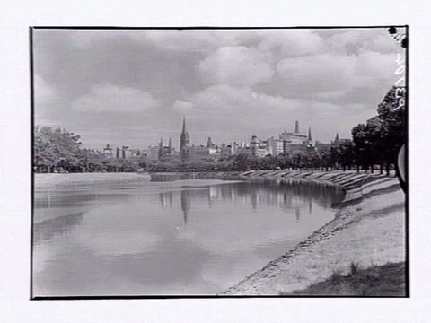 City skyline Melbourne, 1948
