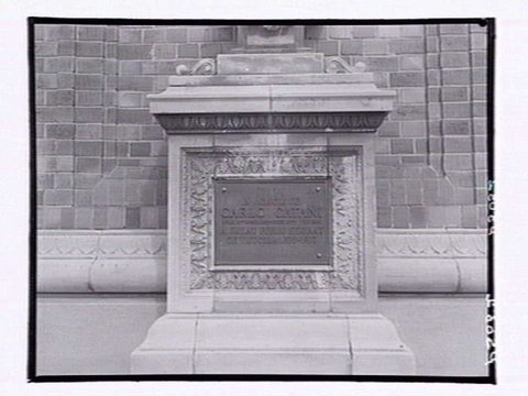 Catani plaque. St. Kilda, 1950