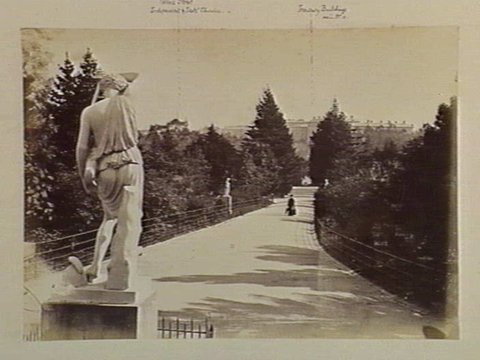 Fitzroy Gardens. The Middle Avenue. (Looking toward the City), c. 1880