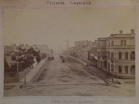Collins Street, Melbourne, from Spring Street, 1872–76