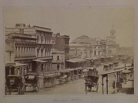 Swanston Street, looking south, 1872–76