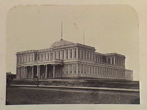 Melbourne Exhibition Bdg. [i.e., Building], c. 1860