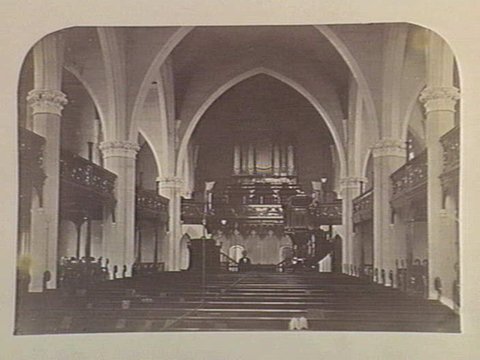 Interior. John Wesley church Melbourne, c. 1860