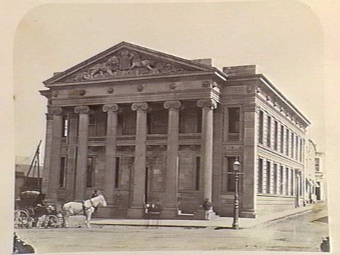 Oriental Bank. Queen St. Melbourne, c. 1860