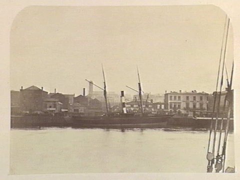 Melbourne Wharf, c. 1860