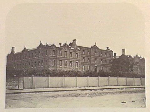 Melbourne Hospital, c. 1860