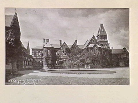 MELBOURNE UNIVERSITY Trinity College, c. 1909