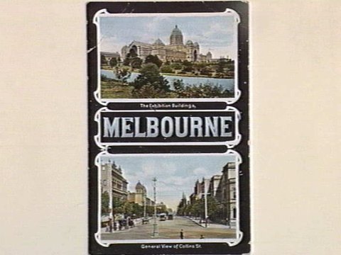 The Exhibition Buildings ; General View of Collins St, c. 1908