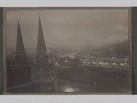 Spires of St. Paul's Cathedral, Melbourne, 1933