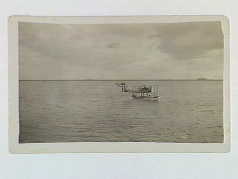 Spotter seaplanes from U.S. Cruisers "Oaklahome" and "Richmond" Port Melb. 1920's