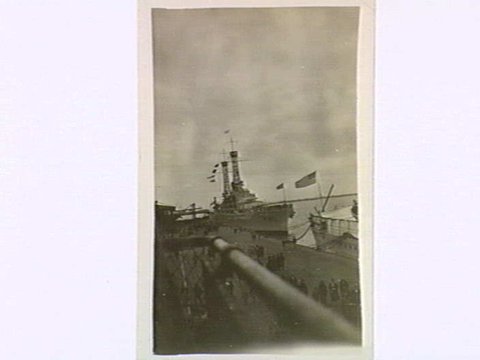 U.S.S. "OKLAHOMA" STATION PIER. PORT MELBOURNE. 1920'S