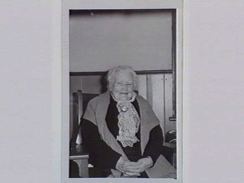 Mrs Anderson of Bilston St. Footscray, 101 years old on 24th June, 1940, c. 1940