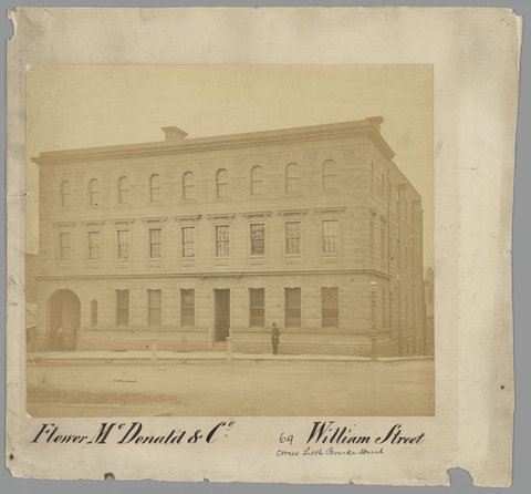 Flower McDonald & Co. William Street, 1861