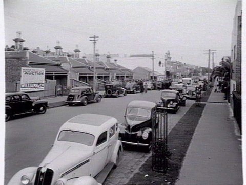 Executor's auction of a Victorian Terrace house at 88-102 Millswyn Street, South Yarra, c. 1940