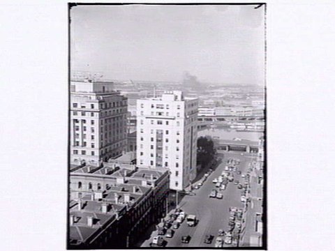 Skyline William Street, Melbourne, 1947