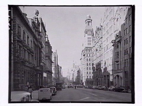 Collins Street Melbourne, 1952