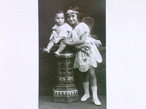 Nina Black dressed for a school performance 1922. She attended Parkville Grammar School