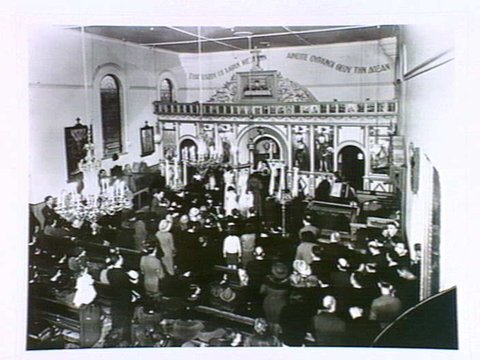 The wedding of Poppie Lekatsas and Floros Demetriades, Melbourne. 1936