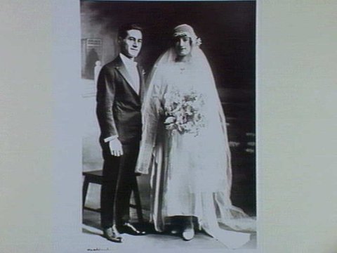 Joseph Khyat, son of Habbib and Nazlie, marrying Marjorie Scarf, also of Lebanese descent. Melbourne, early 1920s