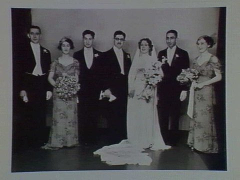 Frank and Nell Khyat's wedding. St. Joseph's Port Melbourne, 1936
