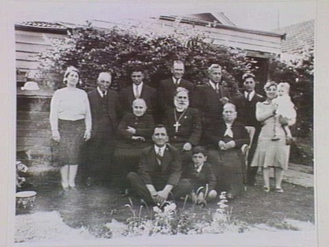 The Archimandrite Mobayed and his sisters visit he Mansour family in Northcote, 1932-33, 1932–33