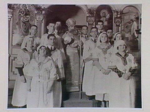 Inside St. Nicholas Antiochian Church, East Melbourne, 1930s