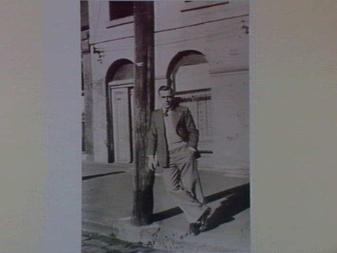 Mr. Frank Soler soon after his arrival in Melbourne, 1950, at Stanley St. West Melbourne