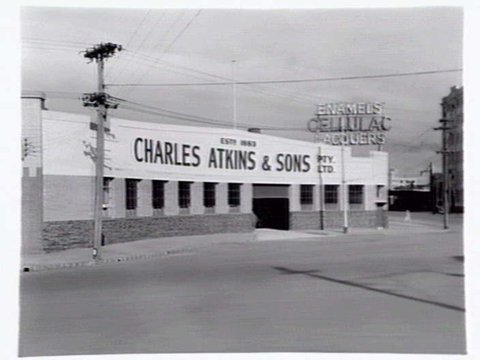 Charles Atkins and Sons Pty Ltd, paint manufacturers, Clarendon Street, South Melbourne, c. 1940