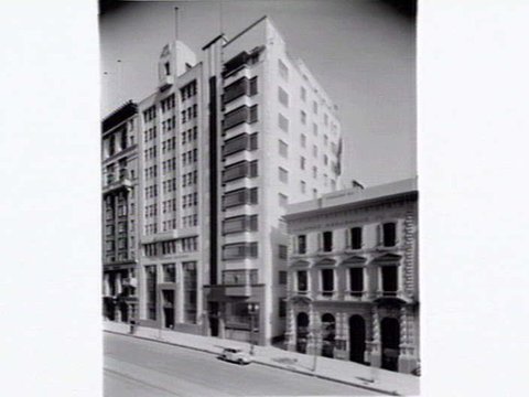 Buildings in Collins Street, north side between Queen and William Street, Melbourne, c. 1940
