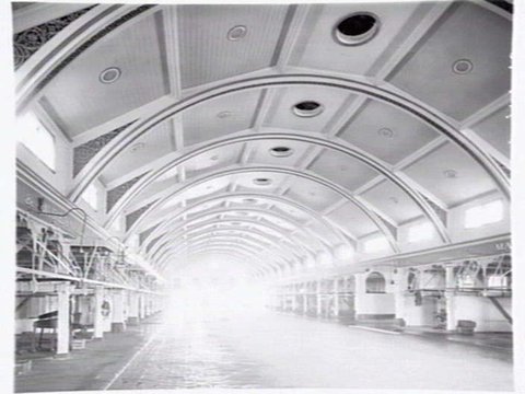 Inside the Meat Market, North Melbourne, c. 1941