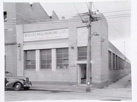 Exterior of Westcott Hazell Engineering & Steel Co., 48 Gipps St., Collingwood, 1946