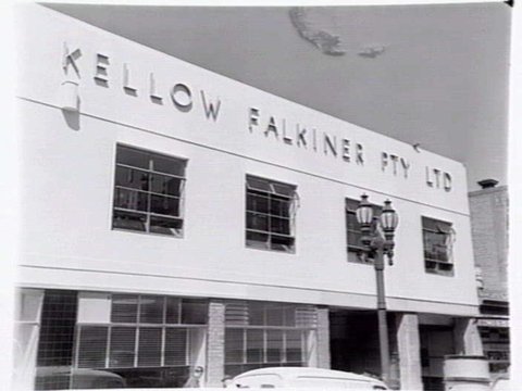 Kellow Falkner Pty. Ltd., 206-218 Russell St., Melbourne, Motor sales, repairs, 1948