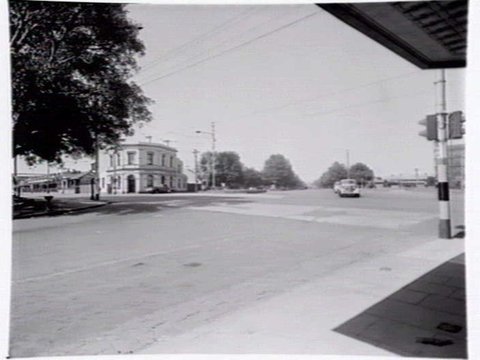 Intersection of Brunswick St., Queens Pde. and Alexandra Pde., North Fitzroy, c. 1949