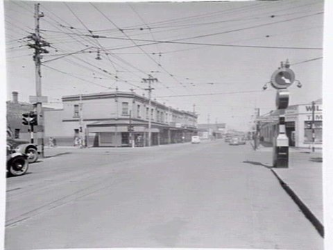 Victoria St., Richmond, at intersection with Church St, c. 1949
